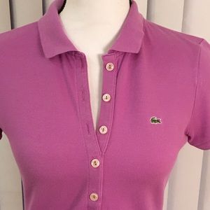Lacoste Purple short sleeve top